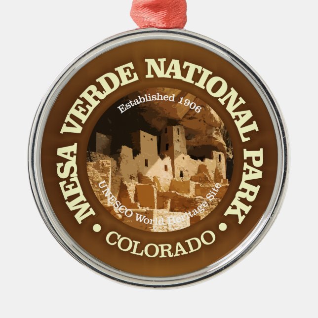 Ornamento De Metal Mesa Verde NP2 (Frente)