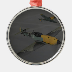 Ornamento De Metal Messerschmitt ME109