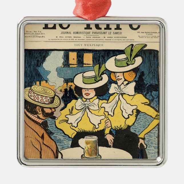 Ornamento De Metal Metade-irmãs (Frente)