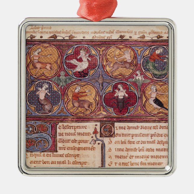 Ornamento De Metal Metamorfoseia, de Ovid Moralise (Frente)