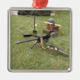 Ornamento De Metal Metralhadora da segunda guerra mundial