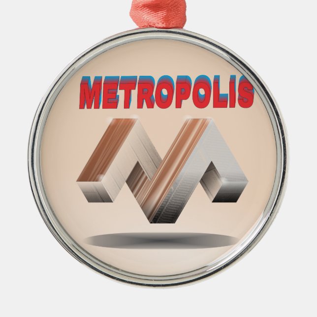 Ornamento De Metal metrópole 1 (Frente)