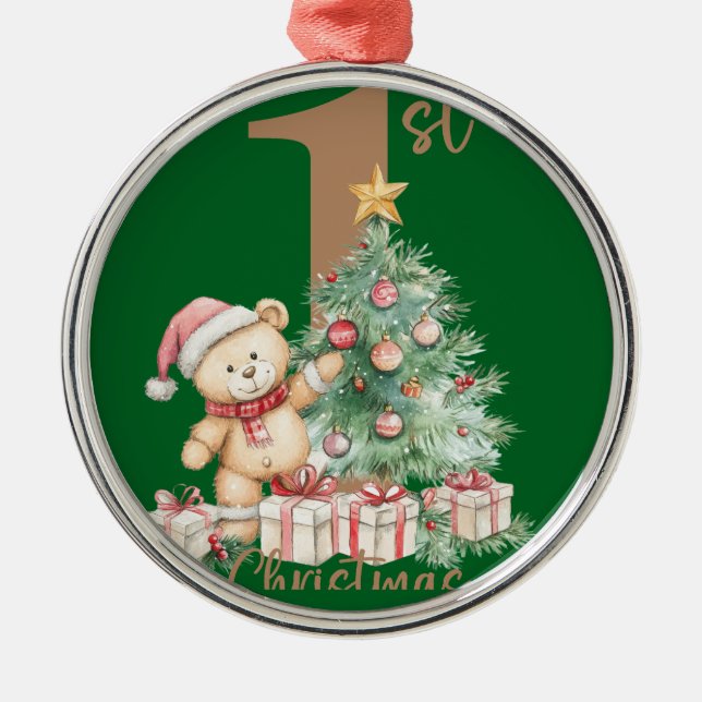 Ornamento De Metal Meu Natal de 1rua (Frente)