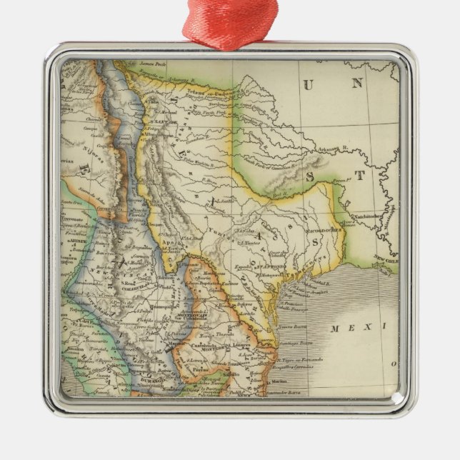 Ornamento De Metal México e guatemala (Frente)