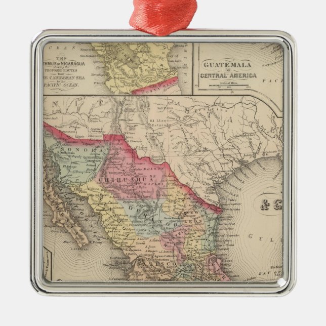 Ornamento De Metal México e Guatemala 4 (Frente)