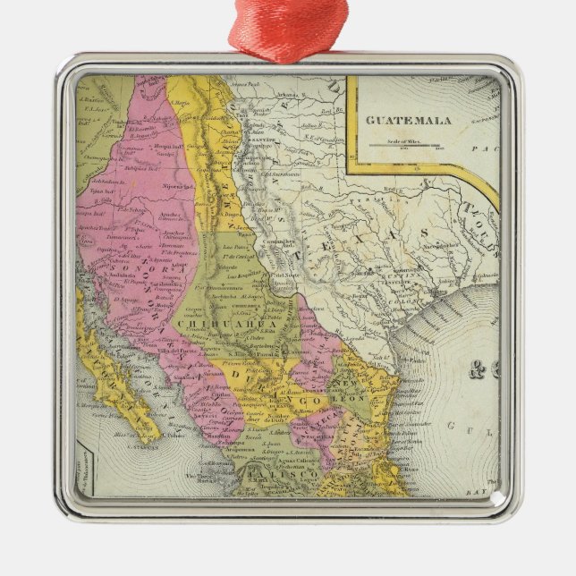Ornamento De Metal México & Guatemala (Frente)