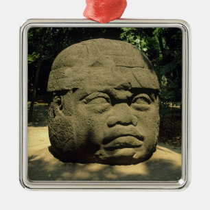 Ornamento De Metal México, Villahermosa, cabeça gigante Olmeca, La Ve