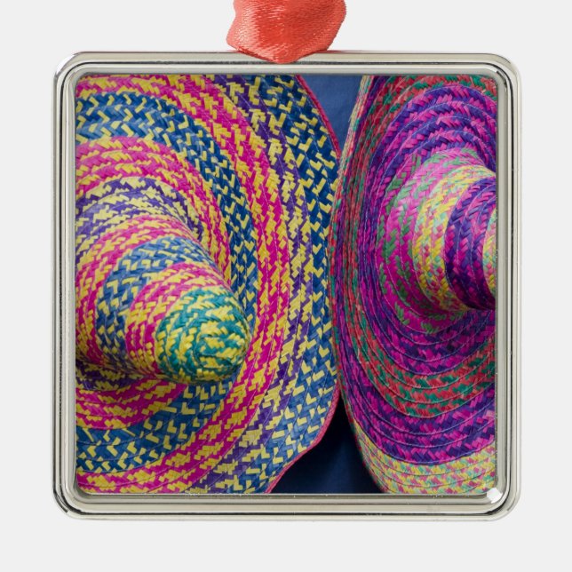 Ornamento De Metal México, Yucatan, Merida, tecido tradicional (Frente)