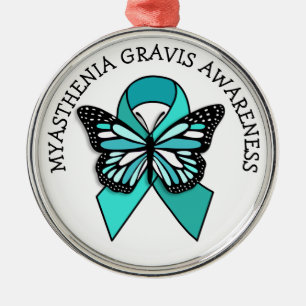 Ornamento De Metal Miastenia Gravis Sensibilização Borboleta da Fit