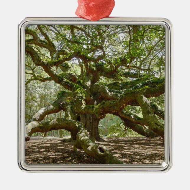 Ornamento De Metal Mighty Angel Oak (Frente)