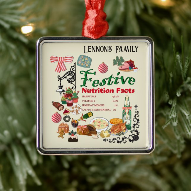 Ornamento De Metal Mikitiez festivechristmas recipe baking holiday (Árvore)