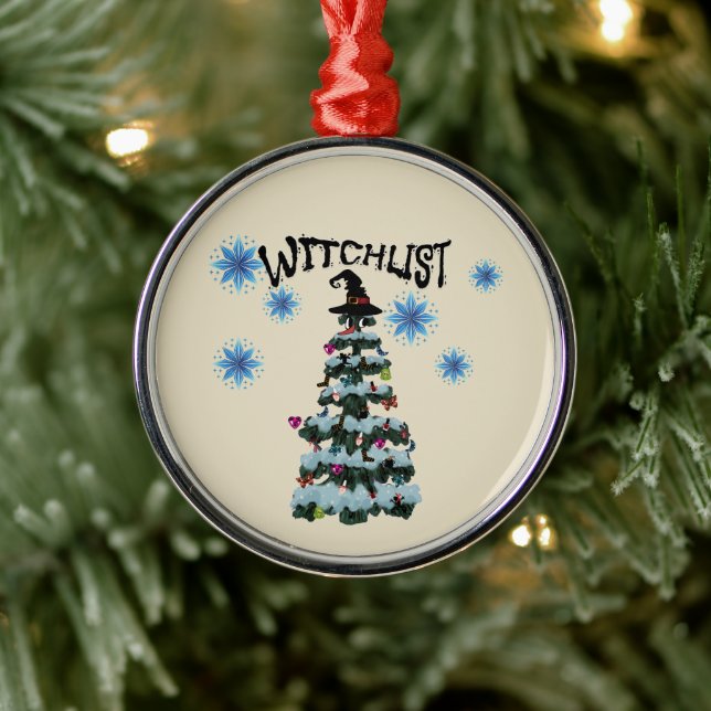 Ornamento De Metal Mikitiez magic moodyholiday gothmas witch (Árvore)