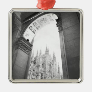 Ornamento De Metal Milano Itália, Galleria View of the Duomo