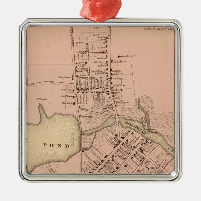 Ornamento De Metal Milton Delaware (Frente)