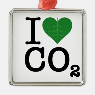 Ornamento De Metal Mim CO2 do coração