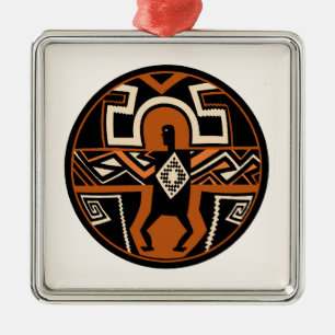 Ornamento De Metal Mimbres Warrior