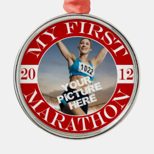 Ornamento De Metal Minha primeira maratona - 2012