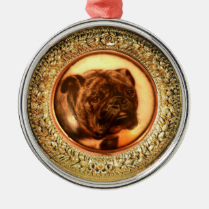Ornamento De Metal MINIATURE DOG PORTRAITS Buldog