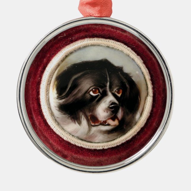 Ornamento De Metal MINIATURE DOG PORTRAITS New Land (Frente)