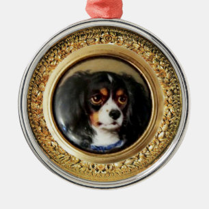 Ornamento De Metal MINIATURE DOG PORTRAVA Tricolor Spaniel