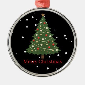 Ornamento De Metal Minimalist Christmas Tree Ornament