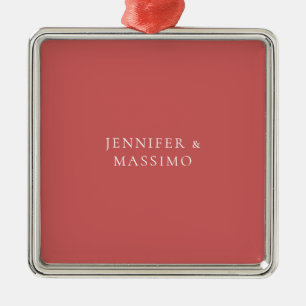 Ornamento De Metal Minimalista Indiano Vermelho Olhar Estético Modern