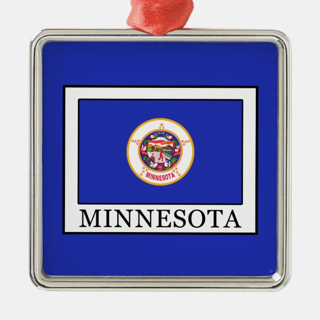 Ornamento De Metal Minnesota (Frente)