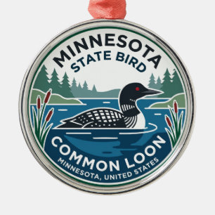 Ornamento De Metal Minnesota Minnesota