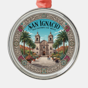 Ornamento De Metal Missão de San Ignacio de Kadakaamán Viagens México