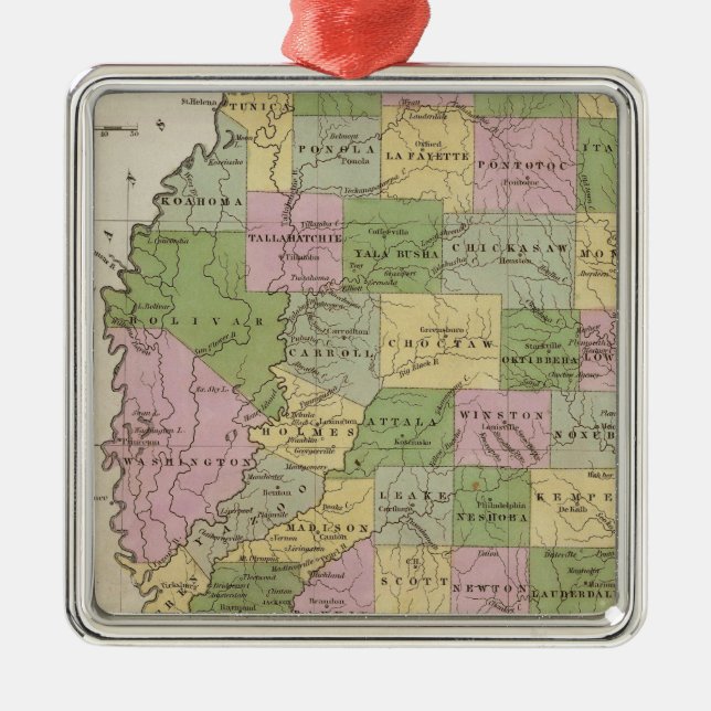 Ornamento De Metal Mississippi 2 (Frente)