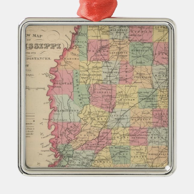 Ornamento De Metal Mississippi 2 (Frente)