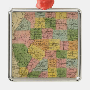 Ornamento De Metal Mississippi 6