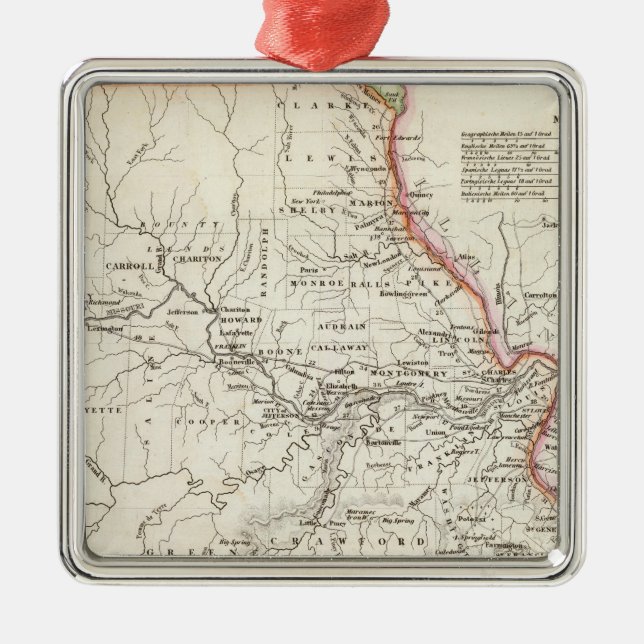 Ornamento De Metal Missouri 2 (Frente)