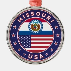 Ornamento De Metal Missouri, Missouri capa de telefone, Missouri stic