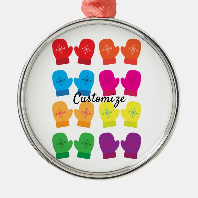 Ornamento De Metal Mittens Thunder_Cove Múltiplos (Frente)
