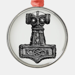 Ornamento De Metal Mjolnir: Thor's Hammer