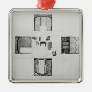 Ornamento De Metal Mobiliário para uma sala de estar pequena