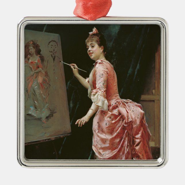 Ornamento De Metal Model Fazer Mishead (por Raimundo de Madrazo) (Frente)