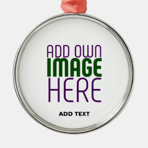 ORNAMENTO DE METAL MODELO DE TEXTO DE IMAGEM BRANCA SIMPLES EDITÁVEL