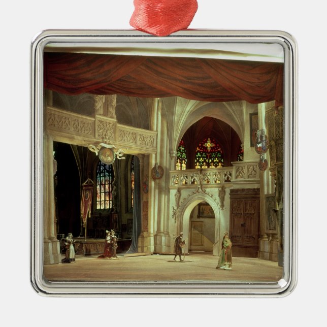 Ornamento De Metal Modelo do palco para a ópera (Frente)