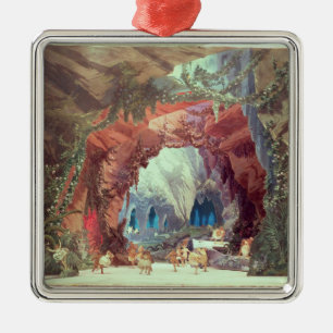 Ornamento De Metal Modelo do palco para a ópera 'Tannhauser