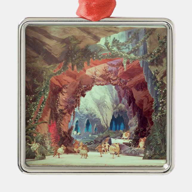 Ornamento De Metal Modelo do palco para a ópera 'Tannhauser (Frente)