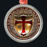 ORNAMENTO DE METAL MOEDA DE TEMPLAR<br><div class="desc">CAVALEIROS TEMPLAR</div>