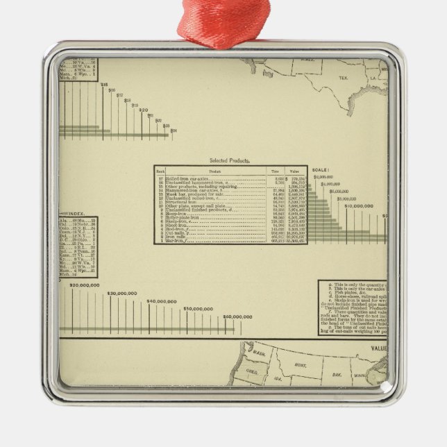 Ornamento De Metal Moinhos de rolamento do ferro e alto-fornos (Frente)