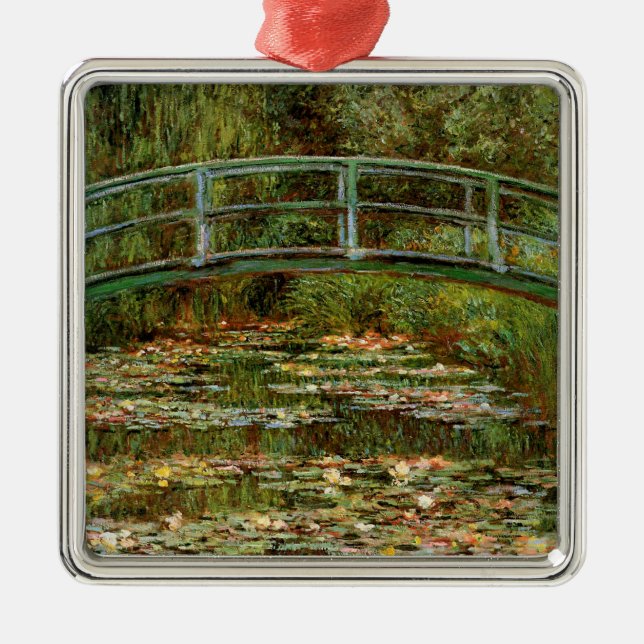 Ornamento De Metal Monet French Bridge Art (Frente)