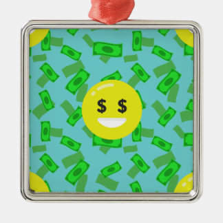 Ornamento De Metal money eyed emoji