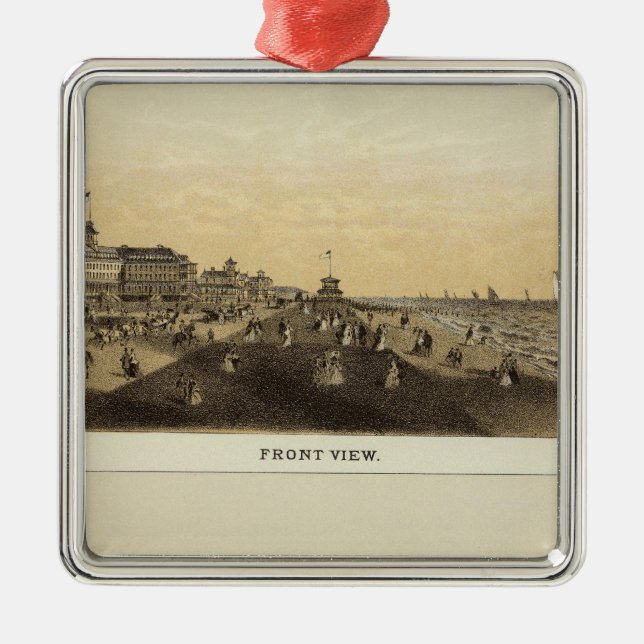 Ornamento De Metal Monmouth House, Primavera Lake, NJ (Frente)