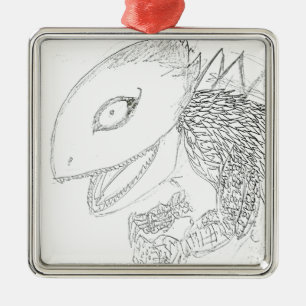 Ornamento De Metal monstro de lagartos
