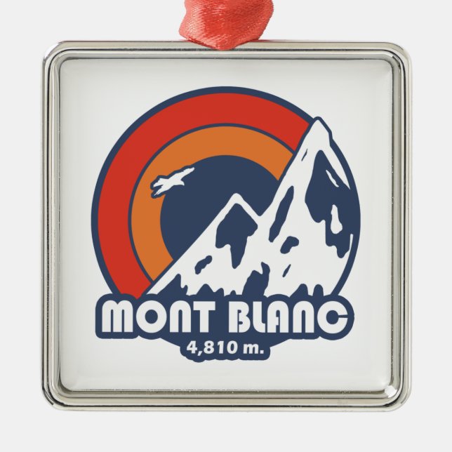 Ornamento De Metal Mont Blanc France Sun Eagle (Frente)
