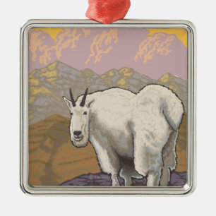 Ornamento De Metal Montanha branca GoatUtah